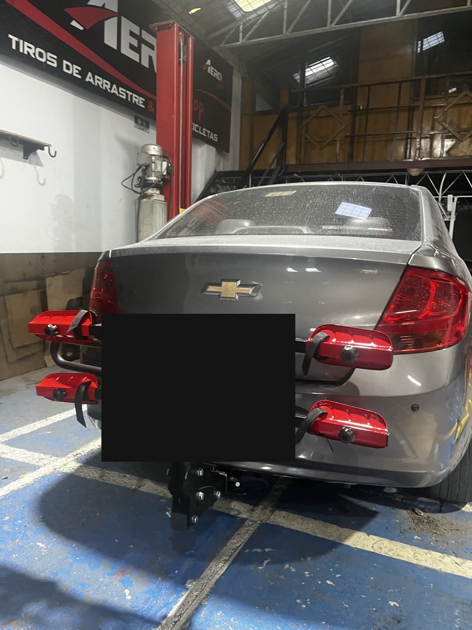 Instalación tiro de arrastre Chevrolet Sail