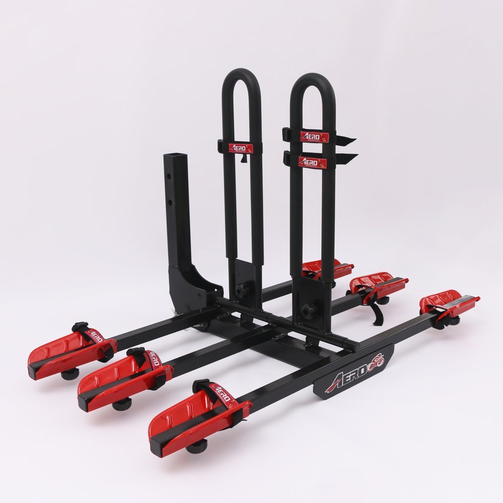 Portabicicletas AeroBike abatible manual para 3 bicicletas